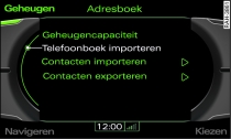 Telefoonboek importeren